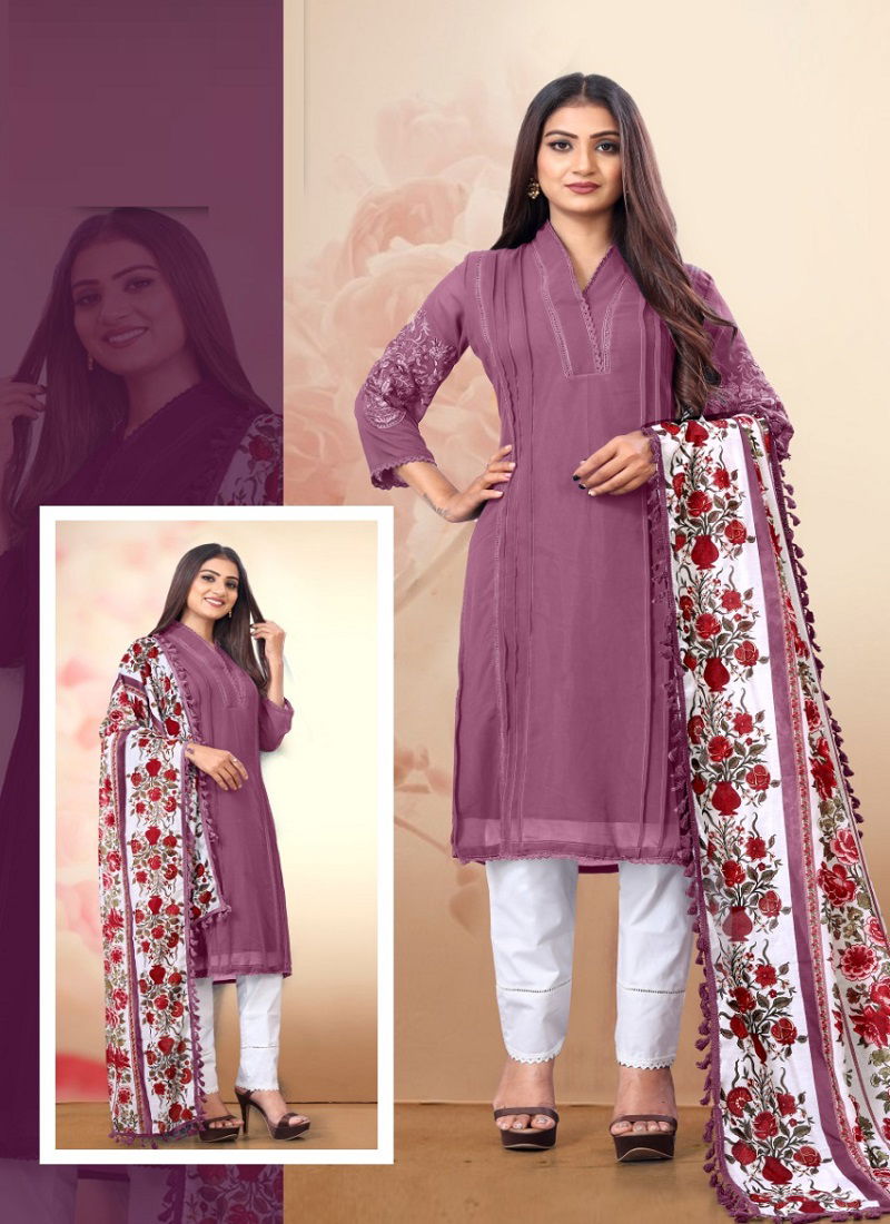 Zainab Aghanoor Ethnic Wear Wholesale Georgette Readymade Suits 